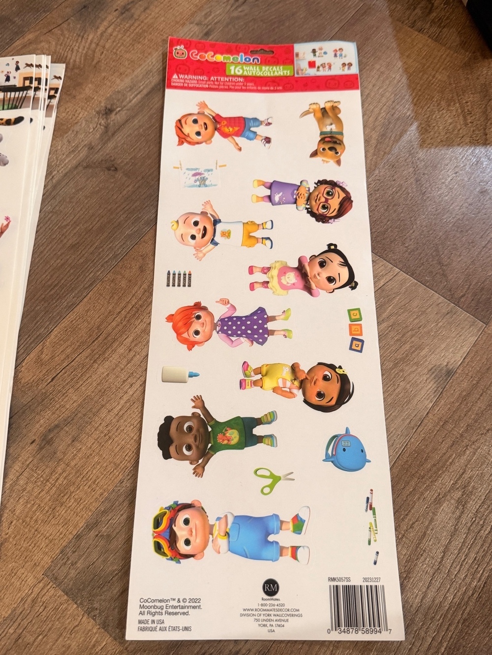 CoComelon 16-Piece Sticker Sheet